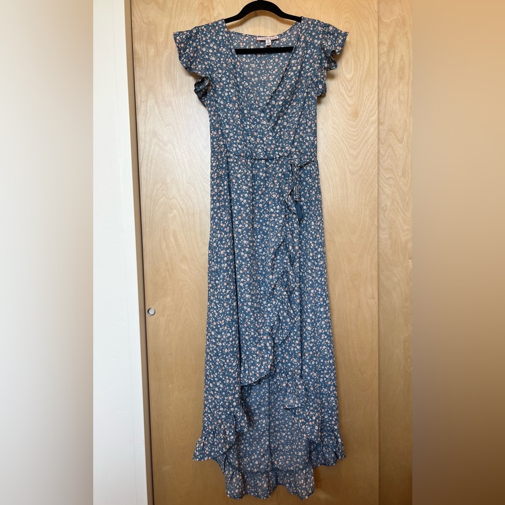 Floral Blue Dress
